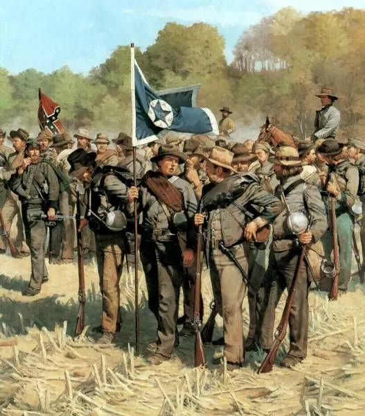 Civil War soldiers illustration